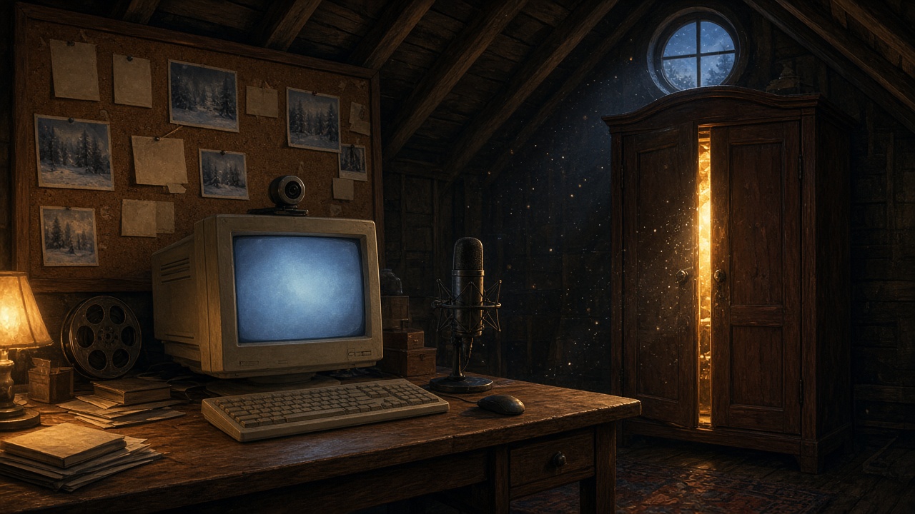 Un vieux bureau sous les toits, où dort la mémoire du blog