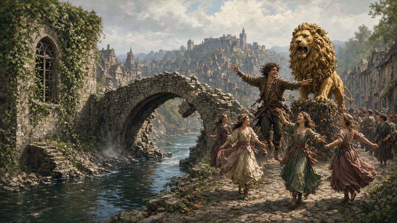 Ivy et fête dans la petite ville telmarine