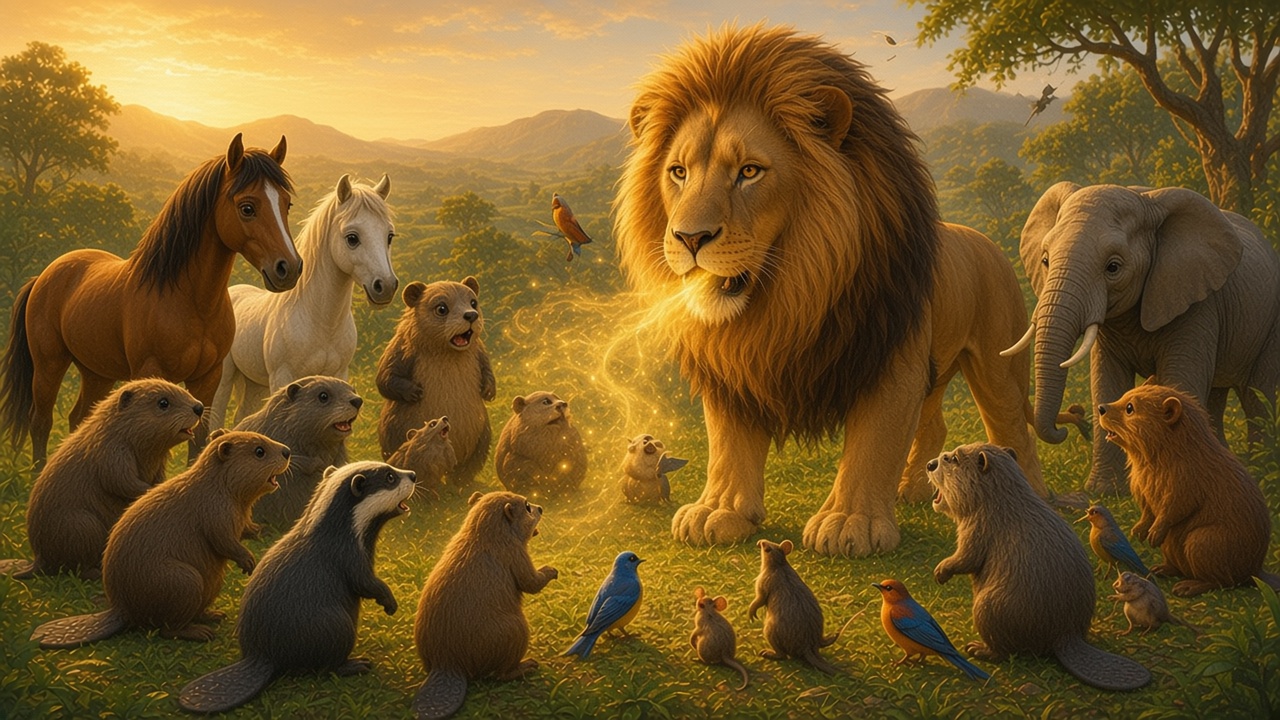 Aslan donne la parole aux animaux