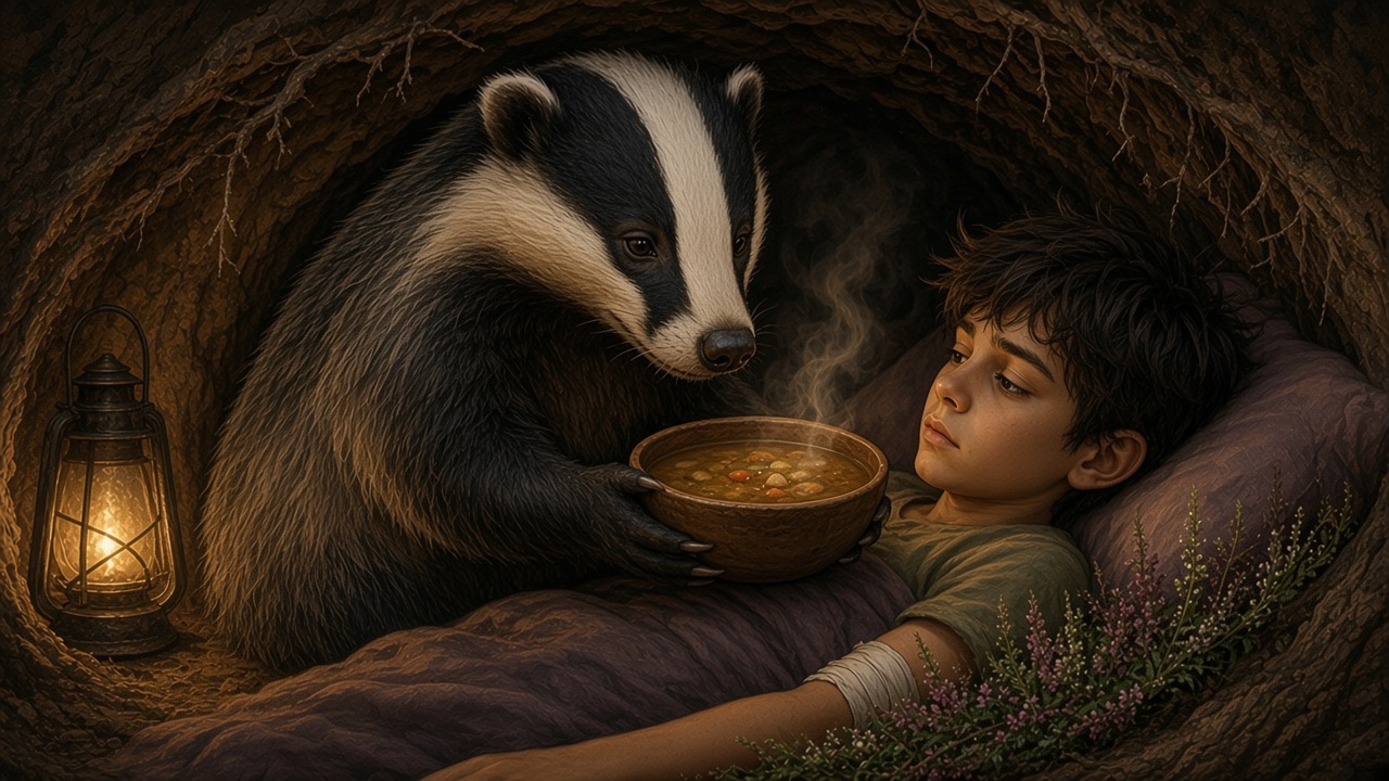 Intérieur du terrier, soupe chaude