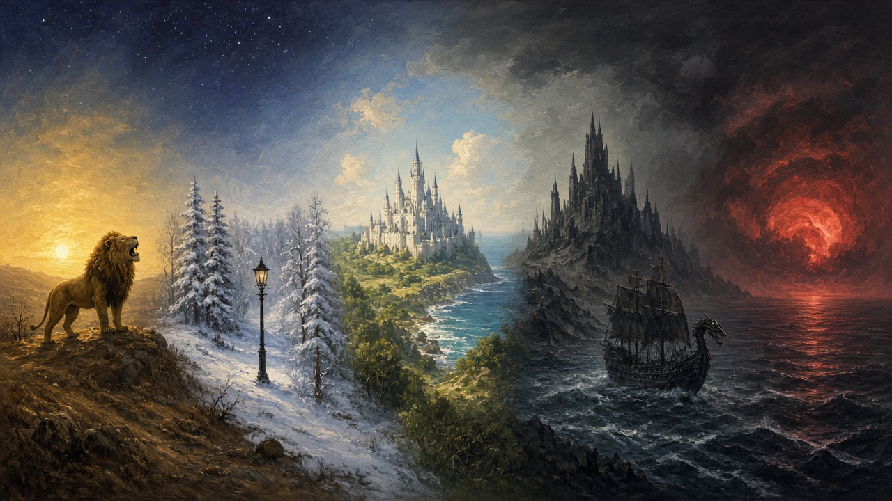 Frise panoramique : de l'aube de la création à la nuit glacée de la fin