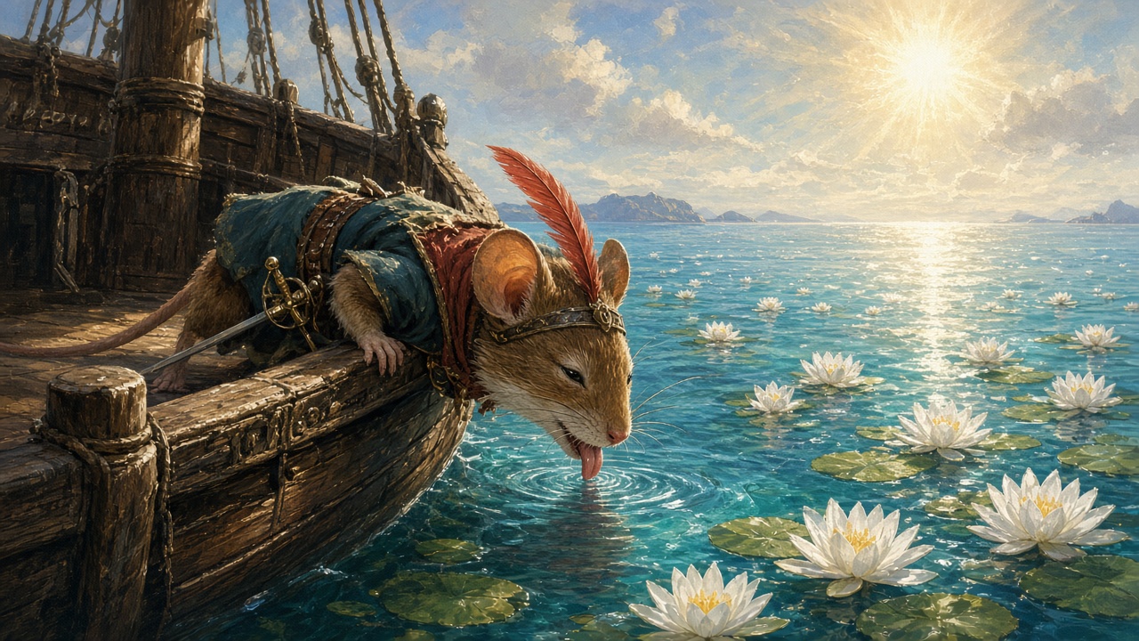Ripitchip goûte l'eau de la mer