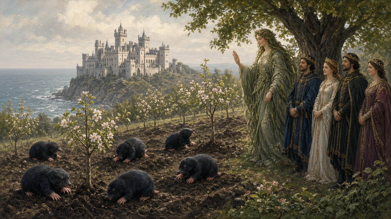 Les taupes plantent des pommiers à l'Âge d'or