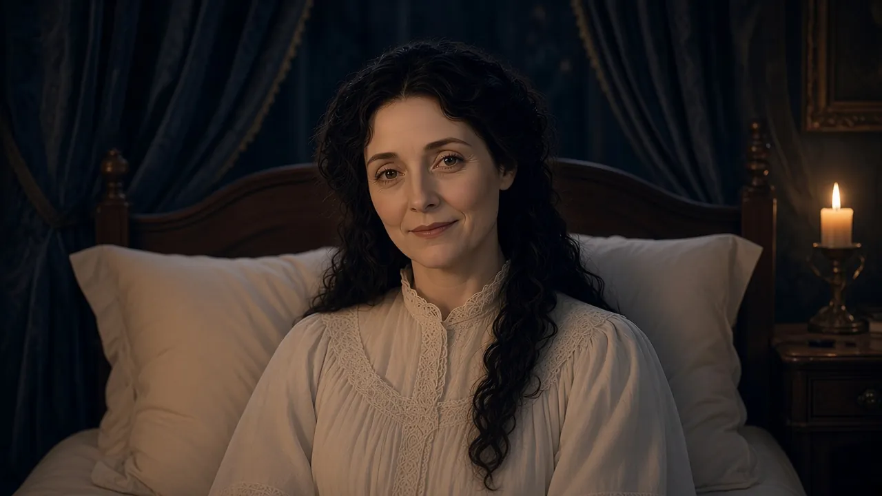 Digory offers the silver apple to his sick mother.