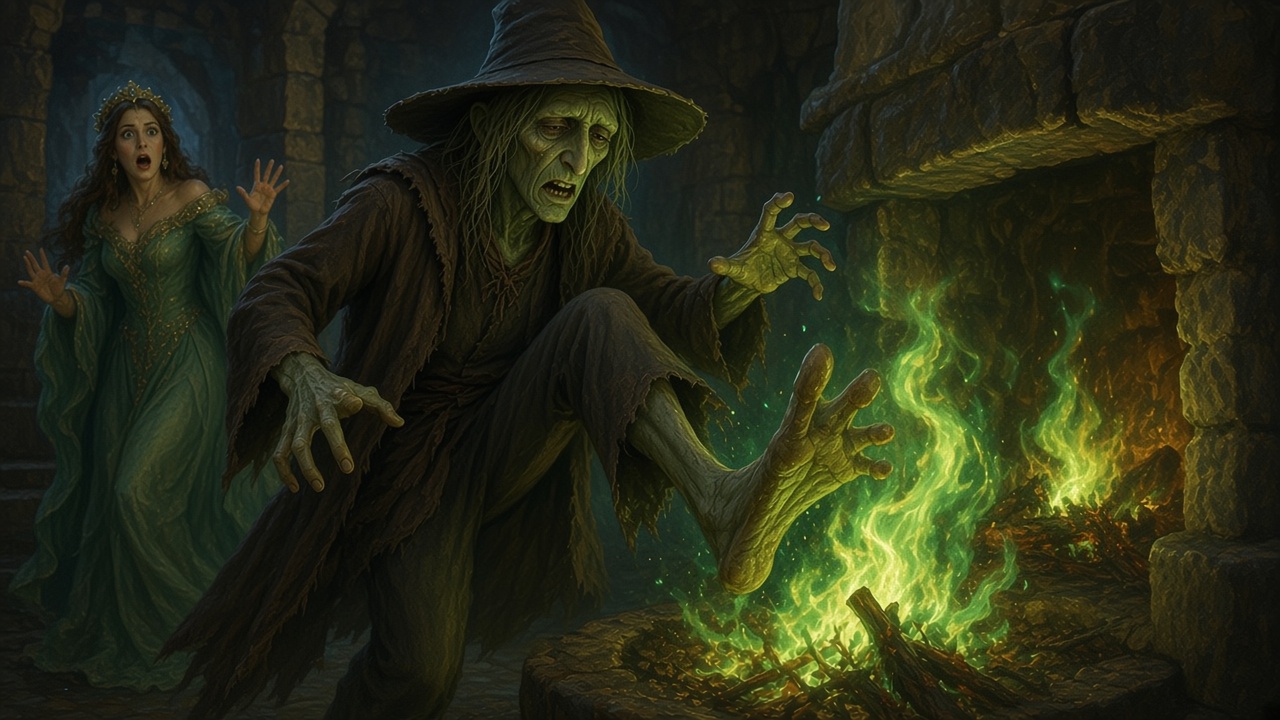 Puddlegum écrase le feu magique de son pied nu