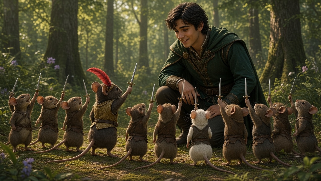 Ripitchip et ses souris saluent Caspian