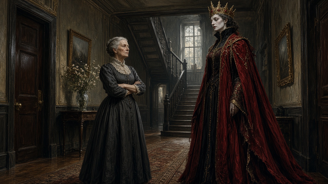 Tante Letty tient tête à Jadis dans le vestibule